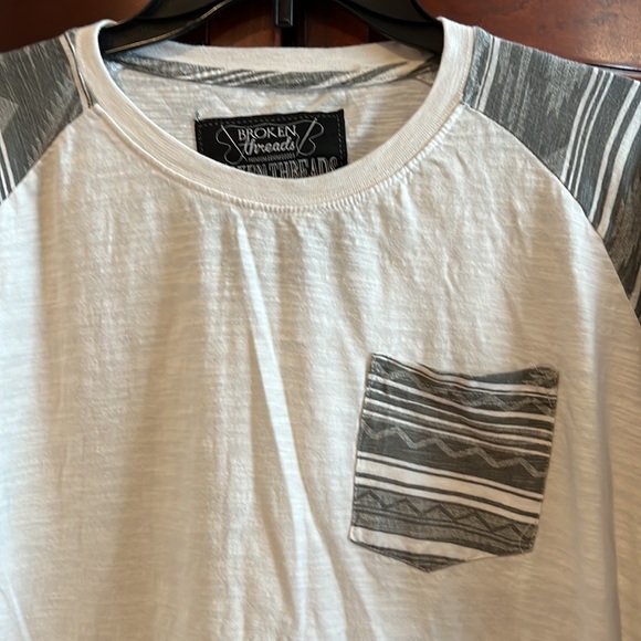Broken Threads Premium denim goods one pocket long sleeve tshirt size large - Picture 13 of 16